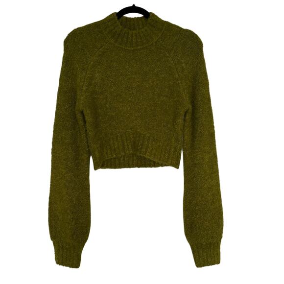 Urban Outfitters Avril Cropped Mock Neck Sweater, M - Picture 1 of 5